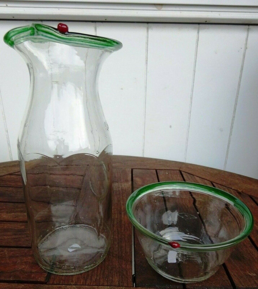 Glas, glas kande og skål, Hauge - svensk - genbrugsglas