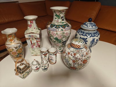 Vase, Blandet japansk og kinesisk, Sælges samlet 250 kr.