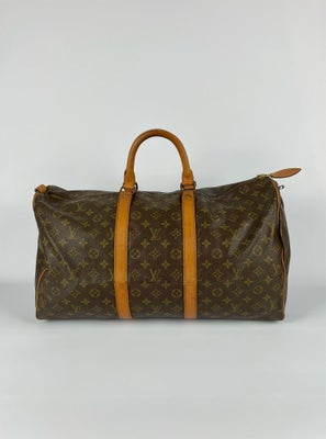 Weekendtaske, Louis Vuitton, Louis Vuitton Keepall 50. Der medfølger nametag til tasken fra Louis Vu