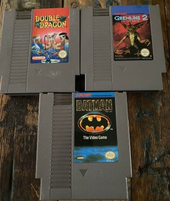 Batman og Double Dragon, NES, Batman, 300 kroner
Double Dragon, 200 kroner
Gremlins 2….SOLGT

Faste 