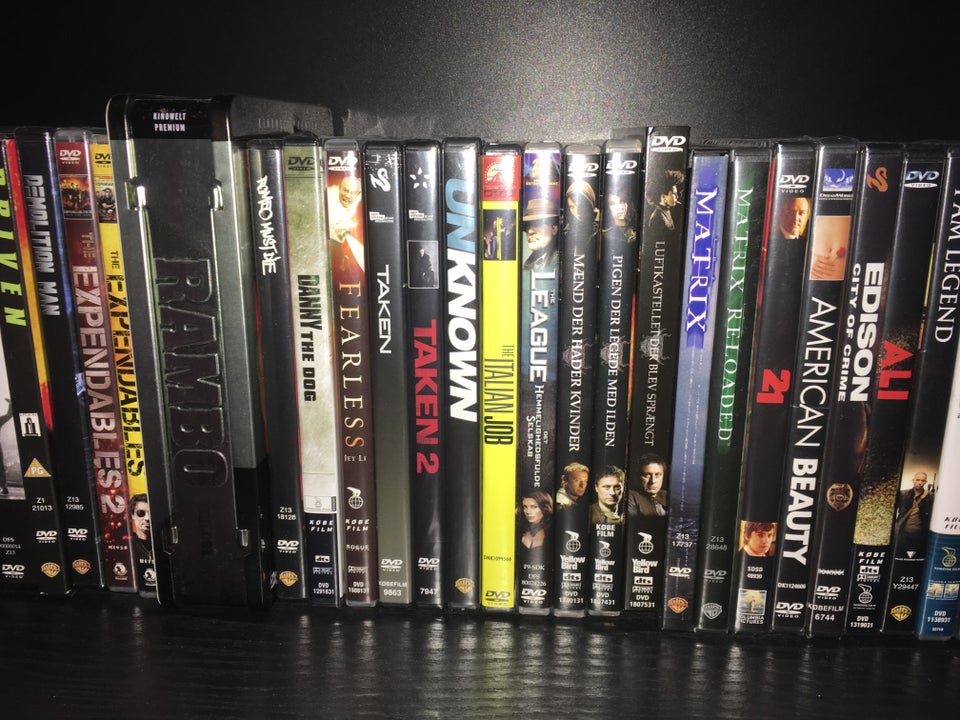 DVD samling m. storfilm, cultfilm og mere, DVD