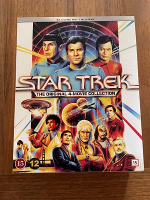 Star Trek 1-4 4K UHD, instruktør Robert Wise, Ultra HD Blu-ray, science fiction, De fire første, kla
