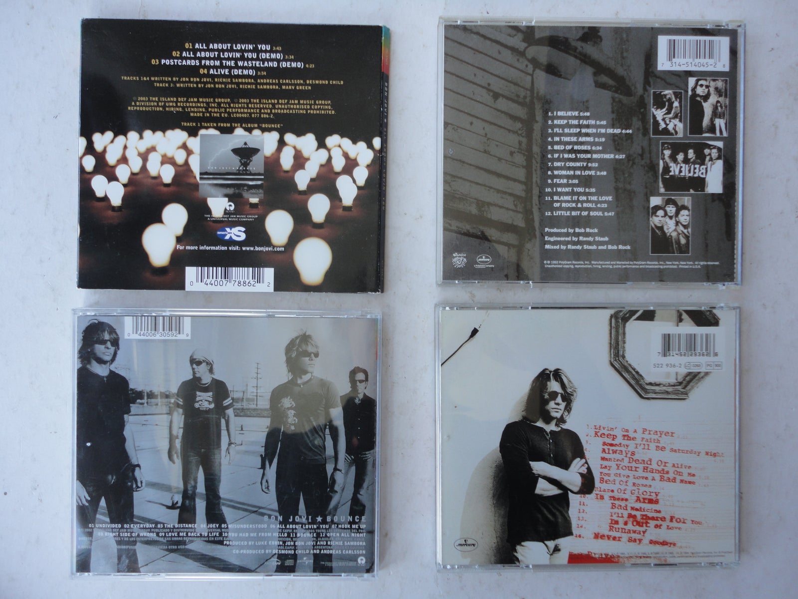 BON JOVI : CD Albums , rock