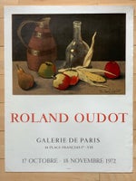 Original fransk litografisk plakat, Roland Oudot, b: 52 h: