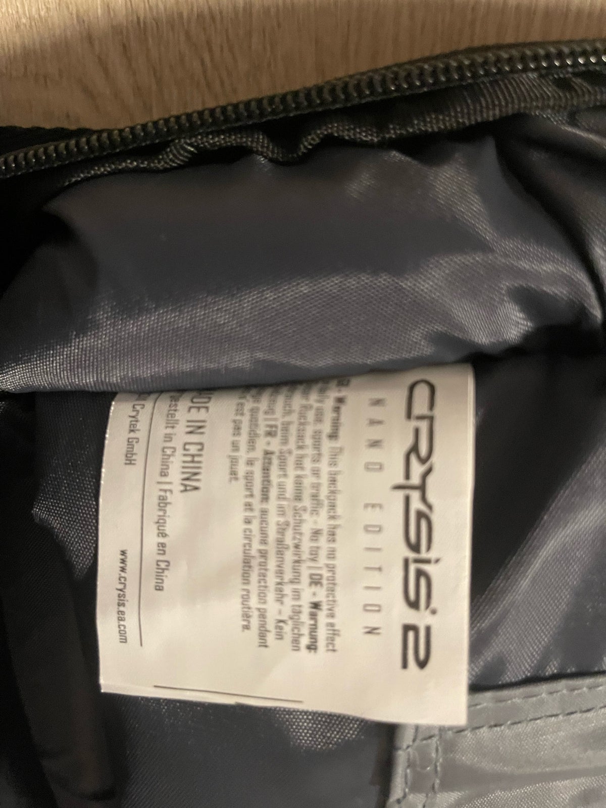 Taske, Universal, Crysis 2 rygsæk