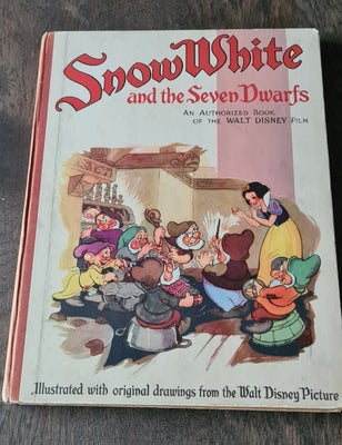 Snehvid og de 7 dværge, Grimms eventyr, genre: eventyr, Skøn gammel bog på engelsk: Snow White and t