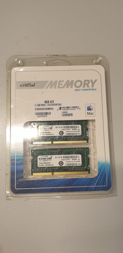 Crucial, 4 GB, DDR3L SDRAM