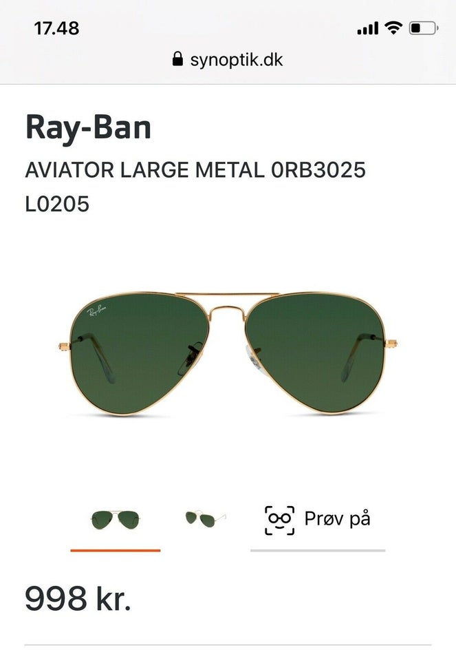 Børnesolbriller, Ray-Ban