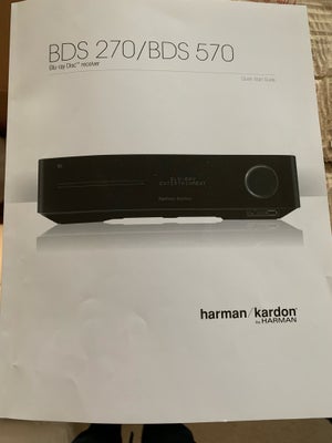 5.1 højttalersæt, Harman Kardon, BDS 270/BDS 570, Perfekt, Hjemmebiograf, lækkert anlæg med Blu-Ray 