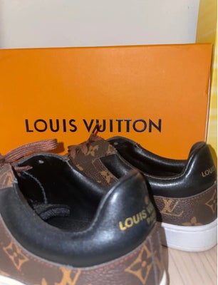 Sneakers, str. 39,5, Louis Vuitton ,  Brun & sort,  Læder,  Næsten som ny