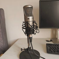 Studio mikrofon og stativ og xlr kabel