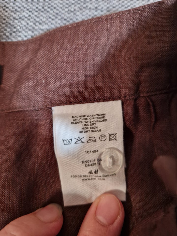 Linen nederdel, str. 42, H&M