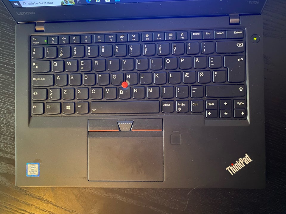 Lenovo T470s, 8 GB ram, 256 GB harddisk