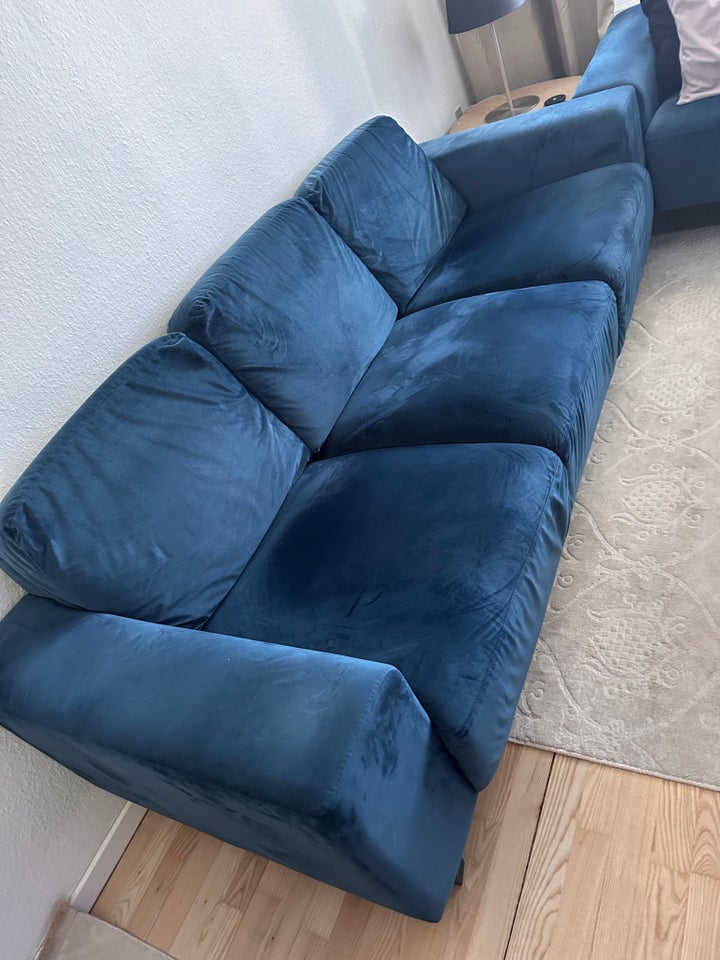 Sofagruppe, velour, 6 pers.