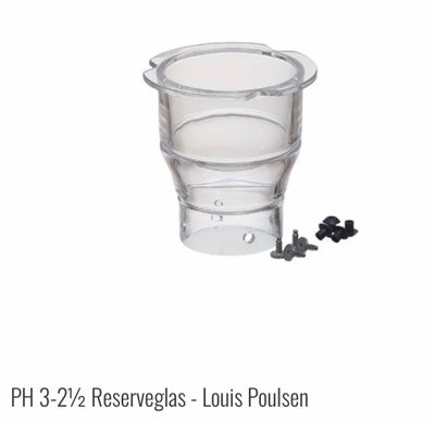Louis Poulsen, 3/2-1/2 væglampe/pullert, væglampe, 2 stk PH 3-2½ Pul/Væg Skærmholder Glas - Louis Po