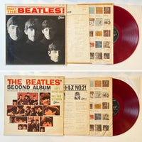 LP, The Beatles, 2 røde JAPANSKE vinyler (2)