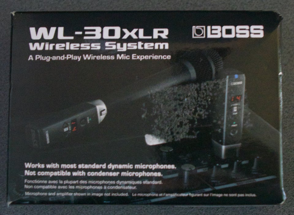 Trådløs Mikrofon, Boss WL-30XLR