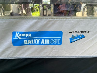 Fortelt, Kampa Rally Air 390, Kampa fortelt med gulvtæppe, gardiner og luftpumpe
Sælges til denne pr
