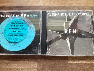 R.E.M: 2 C D , rock, 20 kr stk,
