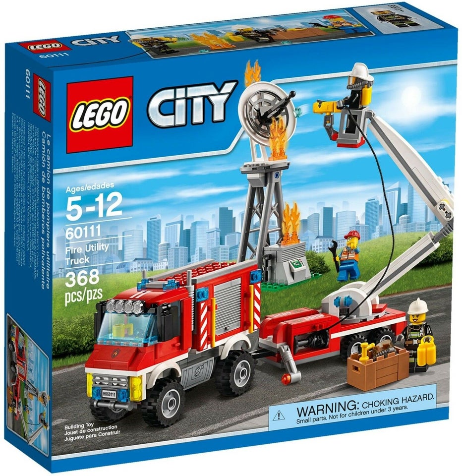 Lego City, 60111 Fire Utility Truck Uåbnet dba.dk – Køb og Salg af Nyt og Brugt