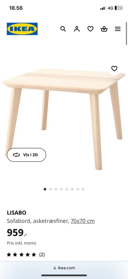 Sofabord, Ikea
