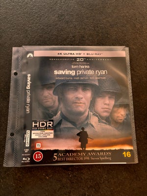 Saving private Ryan UHD 4K, Ultra HD Blu-ray, action, Saving private Ryan UHD 4K

Med danske underte