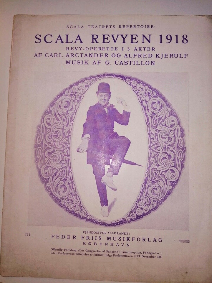 Gl.nodehæfte fra 1918, SCALA REVYEN 1918