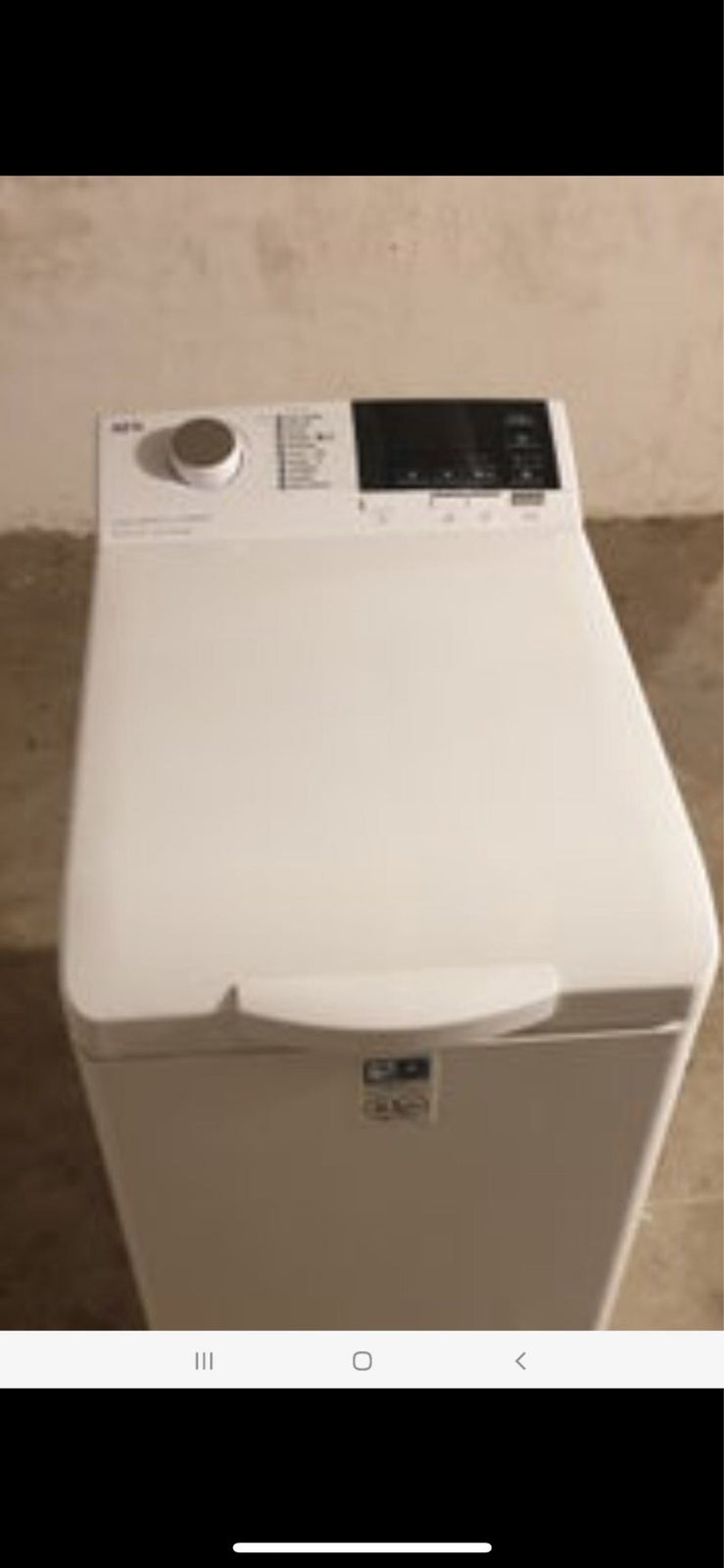 AEG vaskemaskine, Serie 6000, topbetjent
