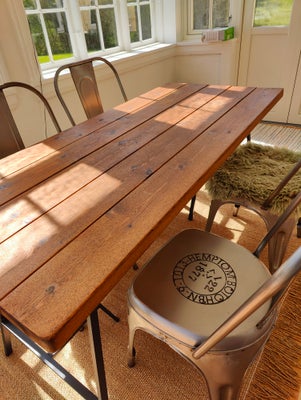 Spisebord, Hipstory, b: 72 l: 160, Plankebord med naturlige kanter, som ligger løst oven på stellet,