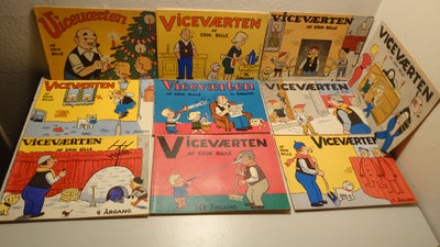 Viceværten, Erik Bille, Tegneserie, 10 stk "Viceværten" af Erik Bille fra 1955-1965, som er følgende