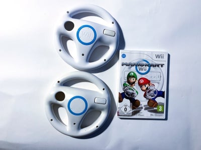 Mario Kart Wii med 2 rat, Nintendo Wii, Mario Kart inkl 2 rat

Kan sendes med:
DAO for 42 kr.
GLS fo