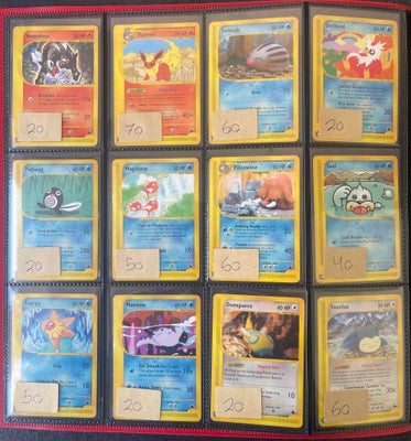 Samlekort, Pokemon, Sælger en masse forskellige Pokémon fra den gamle serie "Skyridge" 

Priserne st