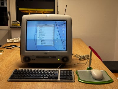 iMac, G3, 350 MHz GHz, 0128 GB ram, 6 GB harddisk, God, iMac G3 i “graphite” sælges da jeg ikke får 