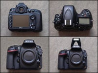 Nikon D800 E, spejlrefleks, 36 megapixels