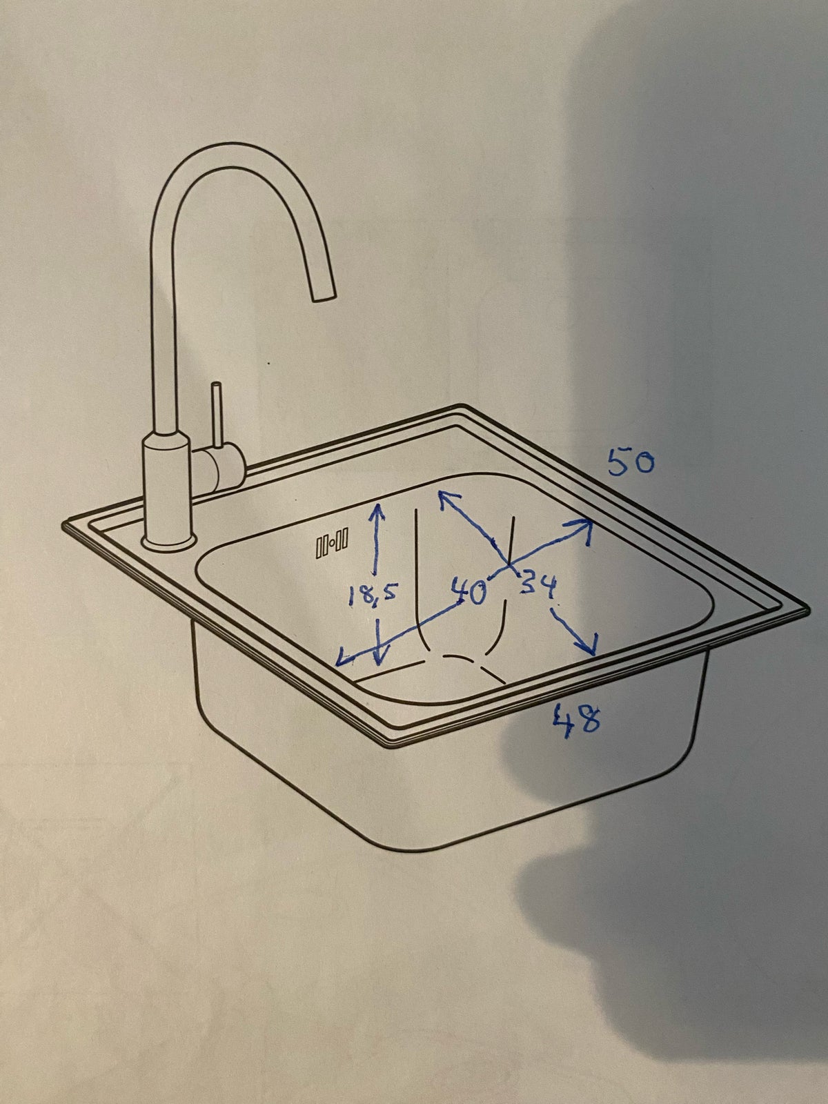 Håndvask og armatur vandhane, IKEA