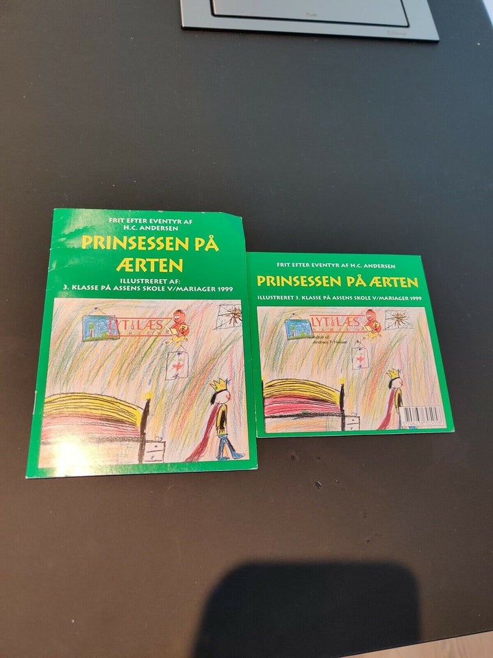 Prinsesse på Ærten lydbog med blad, H c Andersen