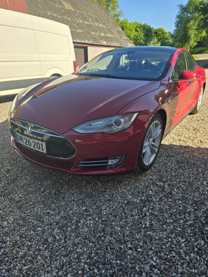 Tesla Model S, El, aut. 2014, km 250000, rød, klimaanlæg, aircondition, ABS, airbag, alarm, 5-dørs, 