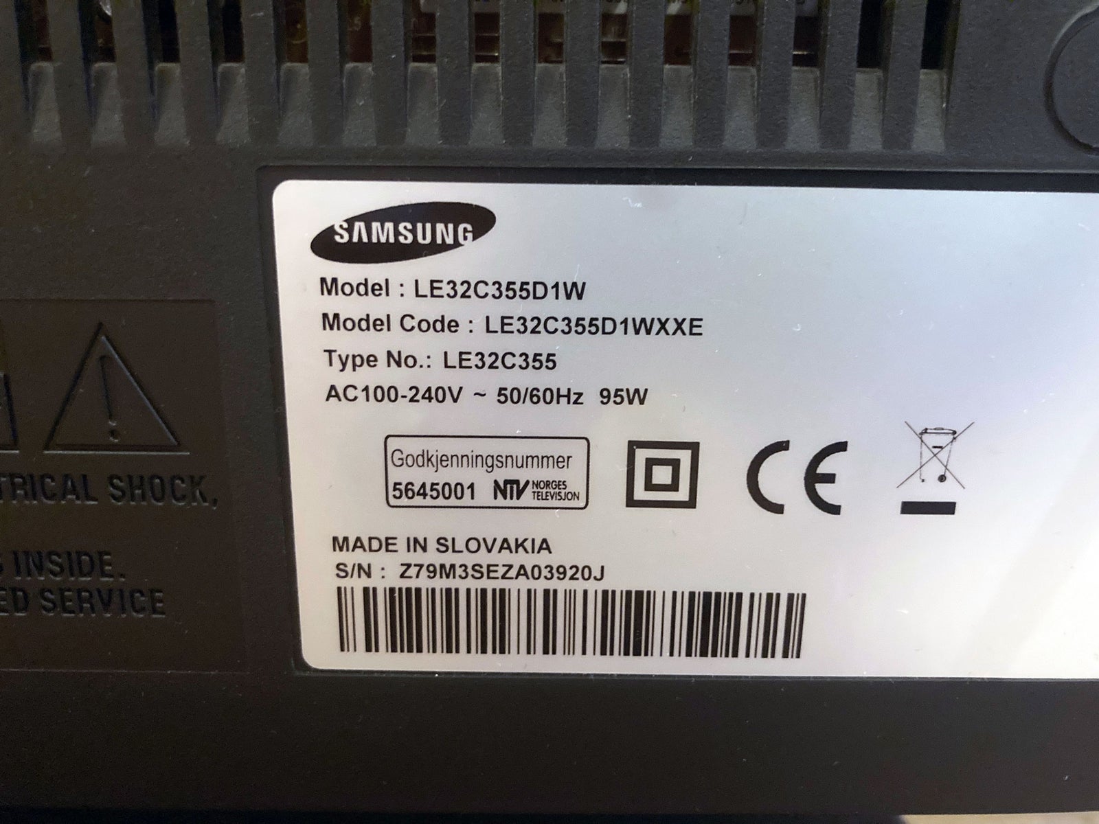 LCD, Samsung, LE32C355D1W