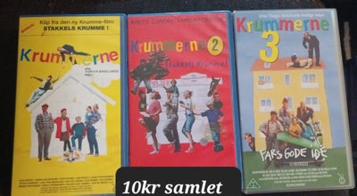 Børnefilm, Krummerne, Krummerne 1,2,3 
På VHS 
10kr samlet
