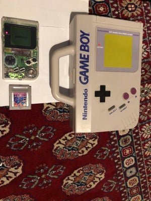 Nintendo Game Boy Classic, Transparent Gameboy + Tetris + kæmpe gameboy kuffe, God, ORIGINAL Nintend