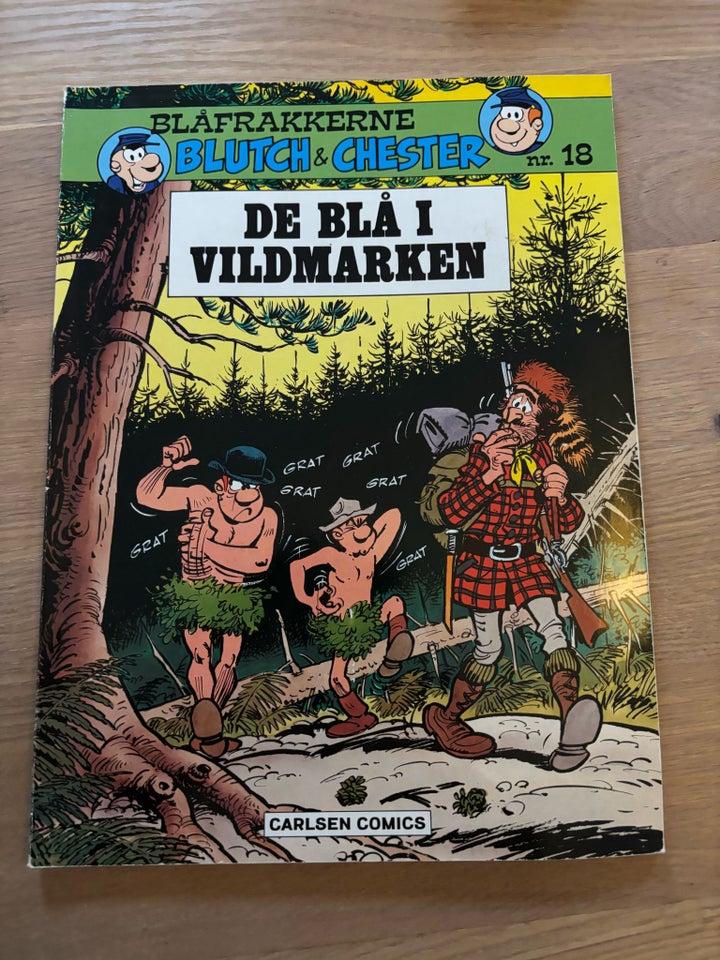 De blå i vildmarken , Tegneserie