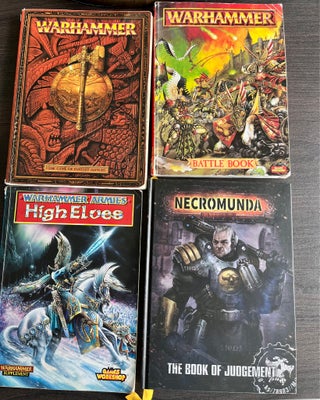 Warhammer, Regelbøger kompendier 100kr stykket, Rabat ved køb af alle

Sender!

Fin stand 