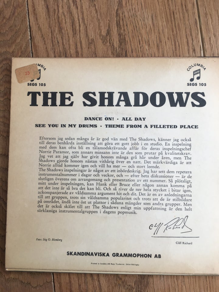 EP, The Shadows, Dance On