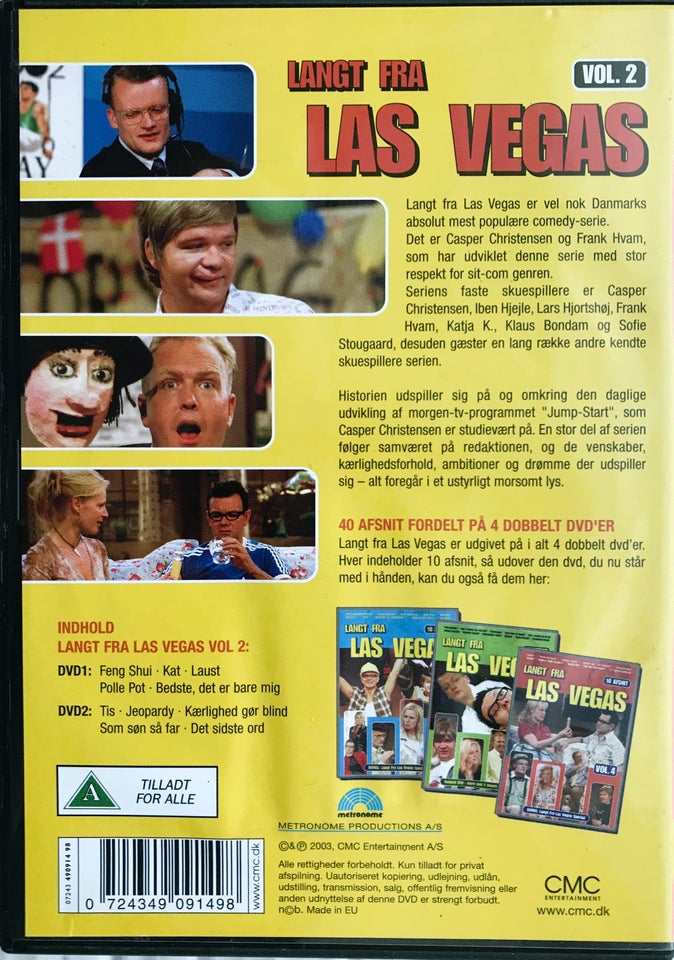 Langt fra Las Vegas, DVD, komedie