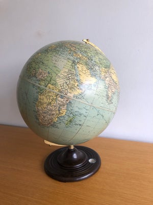 Globus, Philips  Challenge, Flot stor gammel globus med fod af bakelit med indbygget kompas. Fra før