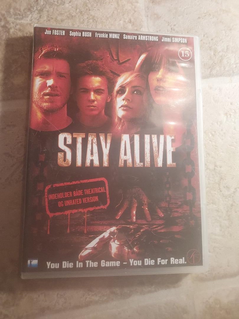 Stay alive DVD gyser dba.dk K b og Salg af Nyt og Brugt