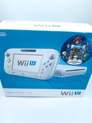 Nintendo Wii U, 8 GB Basic Pack + Super Smash Bros U, Nintendo Wii U 8 GB Basic Pack med Super Smash