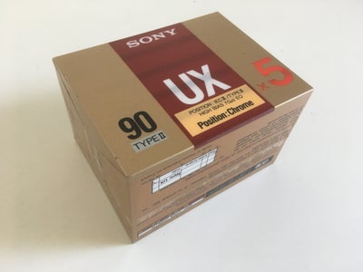 Tilbehør, Sony, kassettebånd sony ux type 2 90 min , Perfekt, 5 stk se alle foto