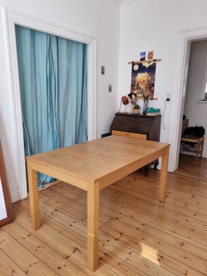 Spisebord, Træ, Dinning table from ikea 

80x140 cm with extenders to make it 220 cm.
It has got qui
