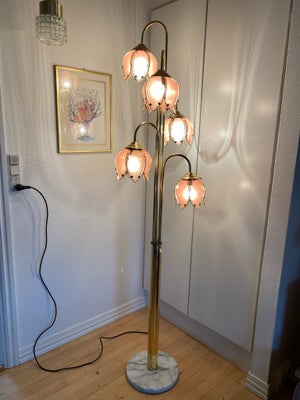 Standerlampe, Cottex, Smuk vintage tulipanlampe med tre lys indstillinger.